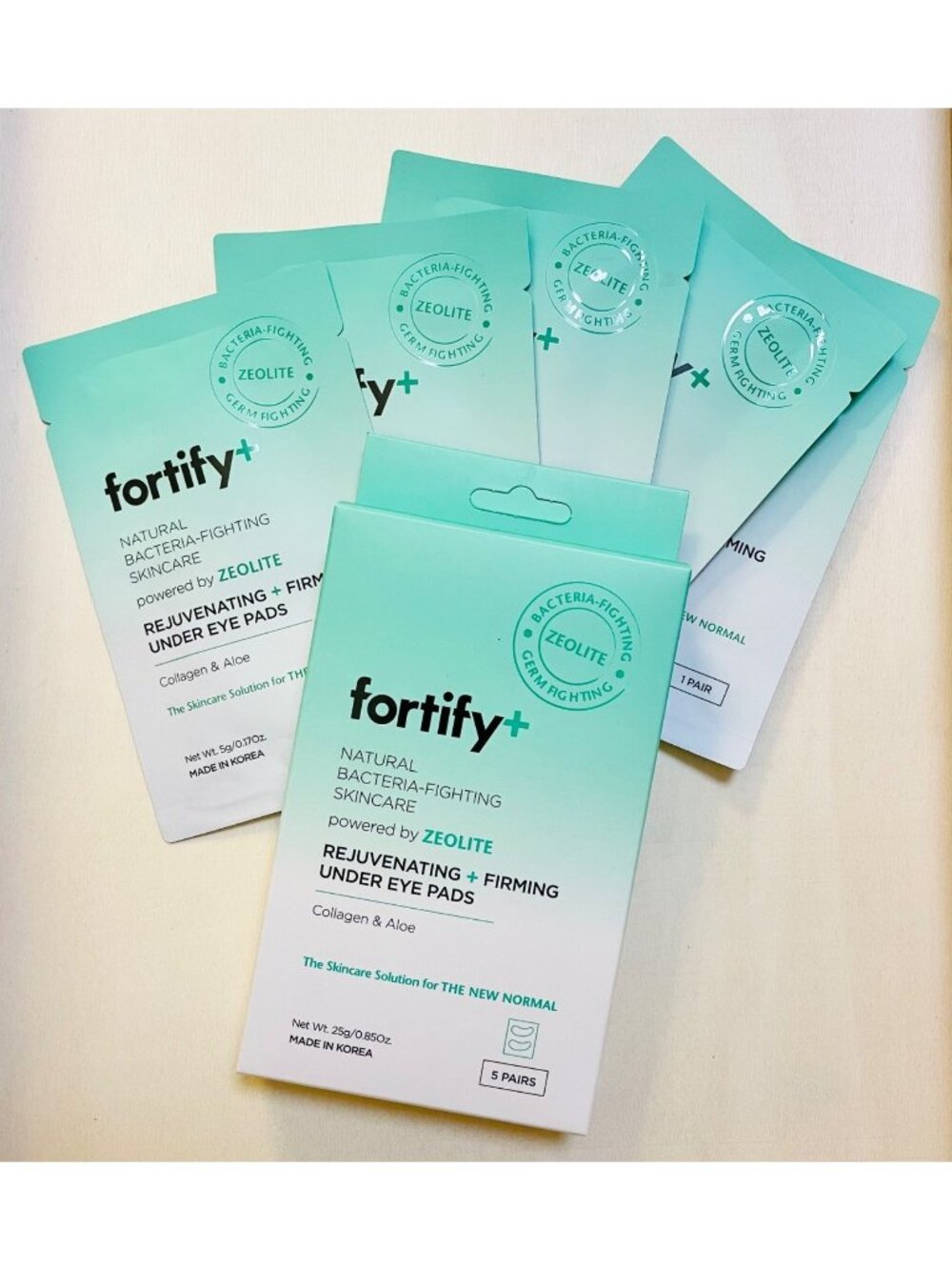 Fortify Rejuvenating Under Eye Pads 5 Pairs Hydrating Puffiness Dark Circles Mas